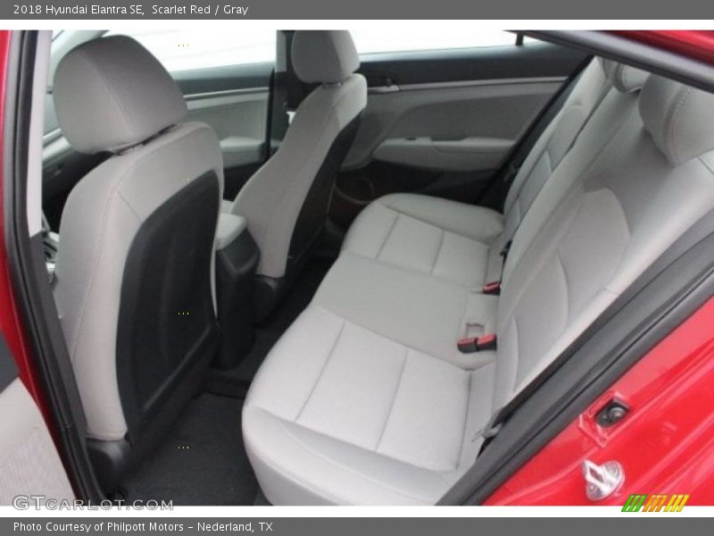 Scarlet Red / Gray 2018 Hyundai Elantra SE