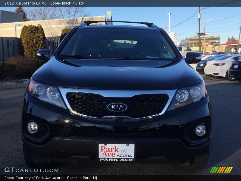 Ebony Black / Black 2012 Kia Sorento EX V6