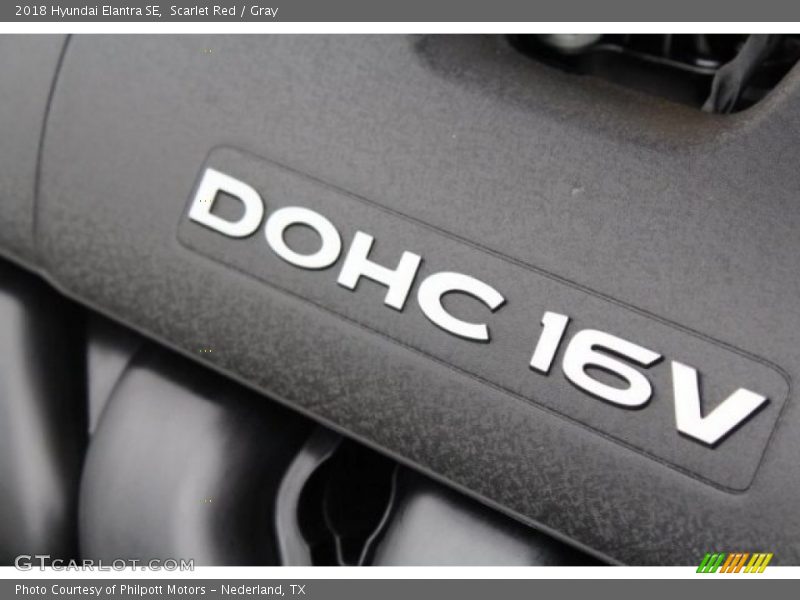 Scarlet Red / Gray 2018 Hyundai Elantra SE