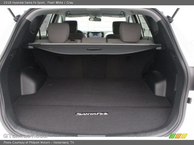 Pearl White / Gray 2018 Hyundai Santa Fe Sport