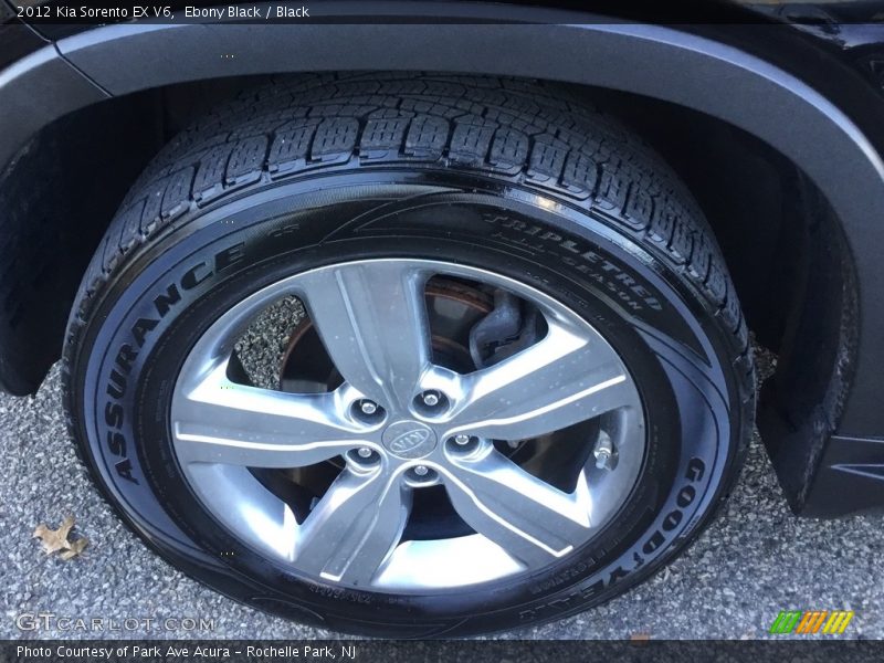 Ebony Black / Black 2012 Kia Sorento EX V6