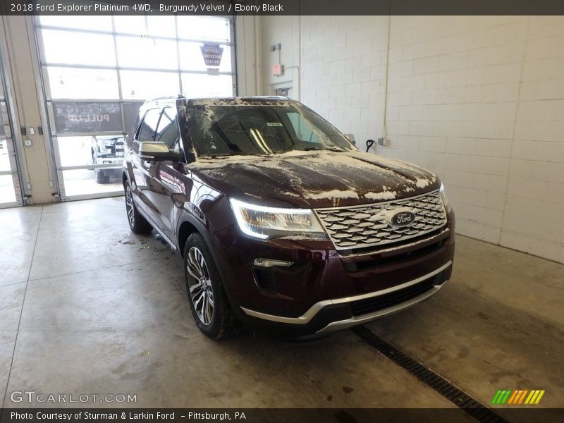 Burgundy Velvet / Ebony Black 2018 Ford Explorer Platinum 4WD
