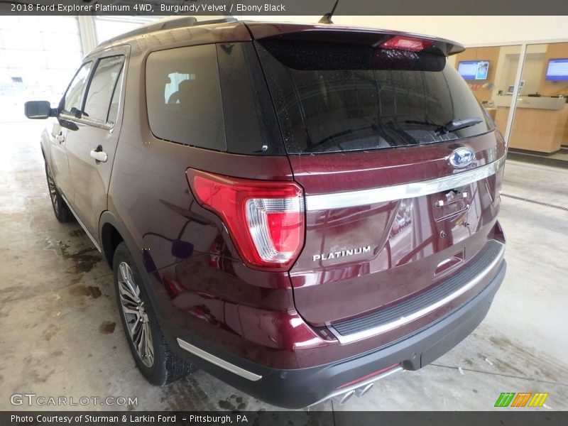 Burgundy Velvet / Ebony Black 2018 Ford Explorer Platinum 4WD