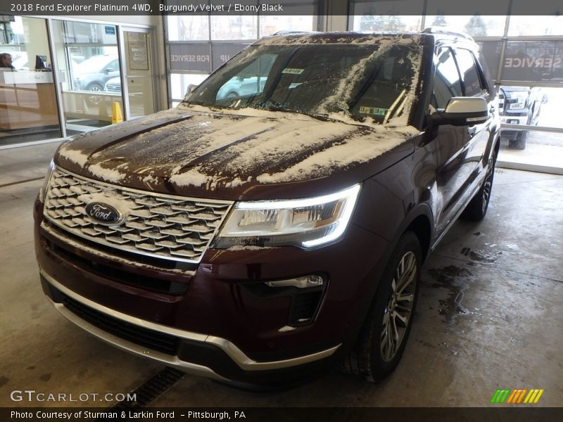 Burgundy Velvet / Ebony Black 2018 Ford Explorer Platinum 4WD