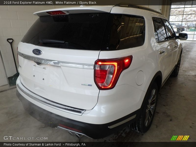 White Platinum / Ebony Black 2018 Ford Explorer Platinum 4WD