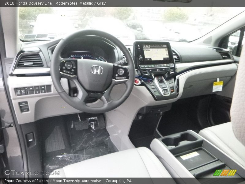 Modern Steel Metallic / Gray 2018 Honda Odyssey Elite