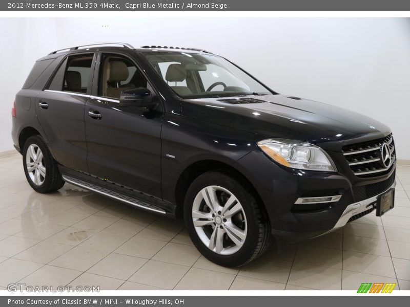Capri Blue Metallic / Almond Beige 2012 Mercedes-Benz ML 350 4Matic