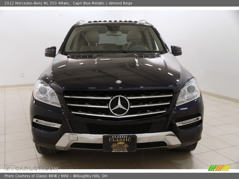 Capri Blue Metallic / Almond Beige 2012 Mercedes-Benz ML 350 4Matic