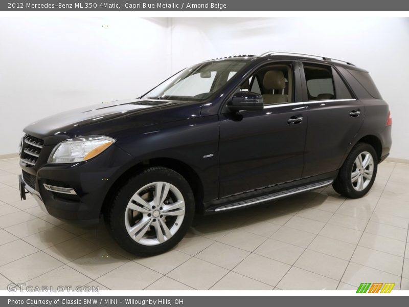 Capri Blue Metallic / Almond Beige 2012 Mercedes-Benz ML 350 4Matic