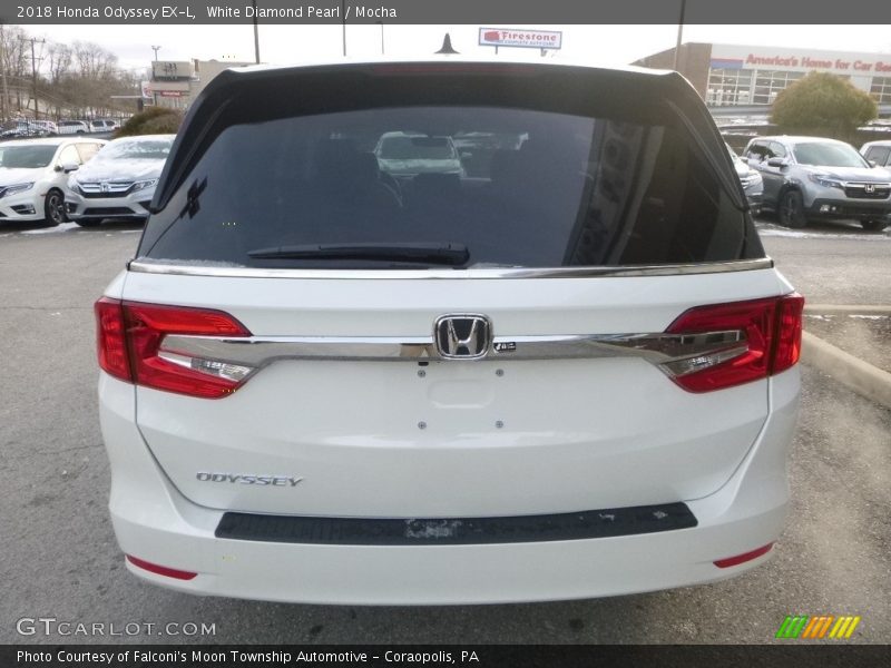 White Diamond Pearl / Mocha 2018 Honda Odyssey EX-L