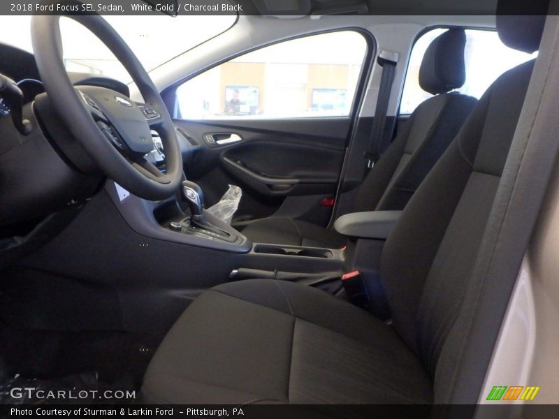 White Gold / Charcoal Black 2018 Ford Focus SEL Sedan