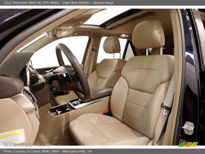 Capri Blue Metallic / Almond Beige 2012 Mercedes-Benz ML 350 4Matic