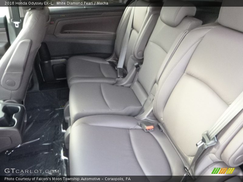 White Diamond Pearl / Mocha 2018 Honda Odyssey EX-L