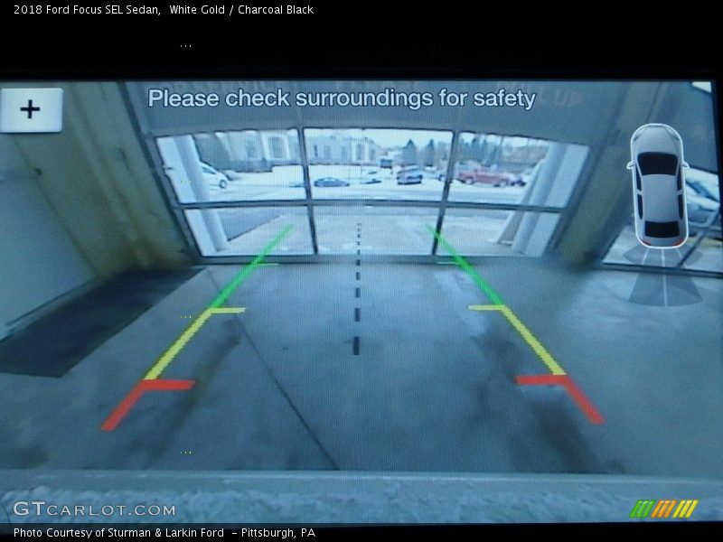 White Gold / Charcoal Black 2018 Ford Focus SEL Sedan