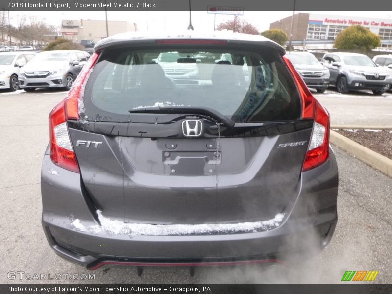 Modern Steel Metallic / Black 2018 Honda Fit Sport