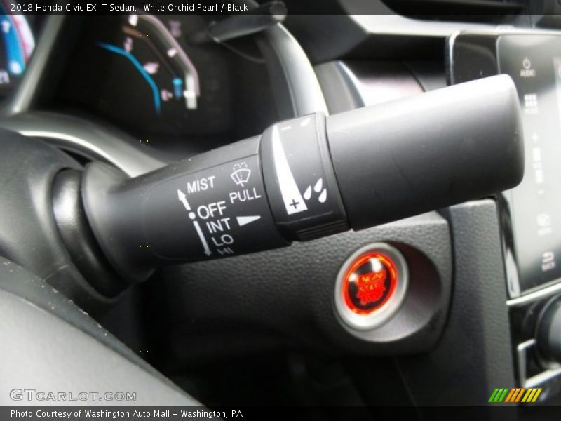 White Orchid Pearl / Black 2018 Honda Civic EX-T Sedan