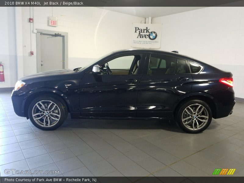 Jet Black / Beige/Black 2018 BMW X4 M40i