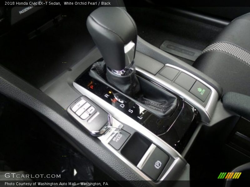White Orchid Pearl / Black 2018 Honda Civic EX-T Sedan
