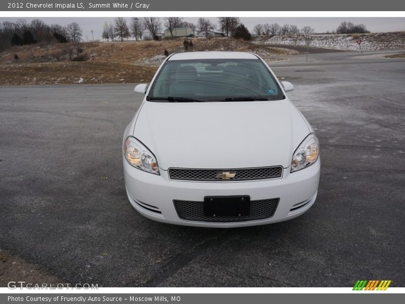 Summit White / Gray 2012 Chevrolet Impala LS