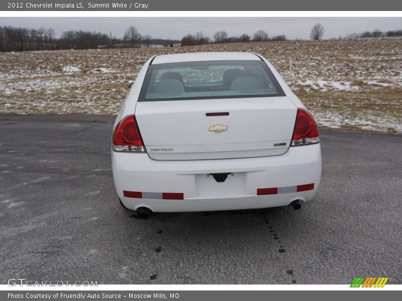 Summit White / Gray 2012 Chevrolet Impala LS