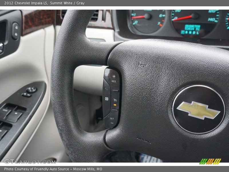 Summit White / Gray 2012 Chevrolet Impala LS