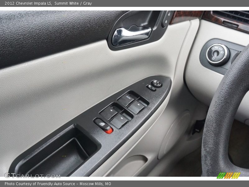 Summit White / Gray 2012 Chevrolet Impala LS