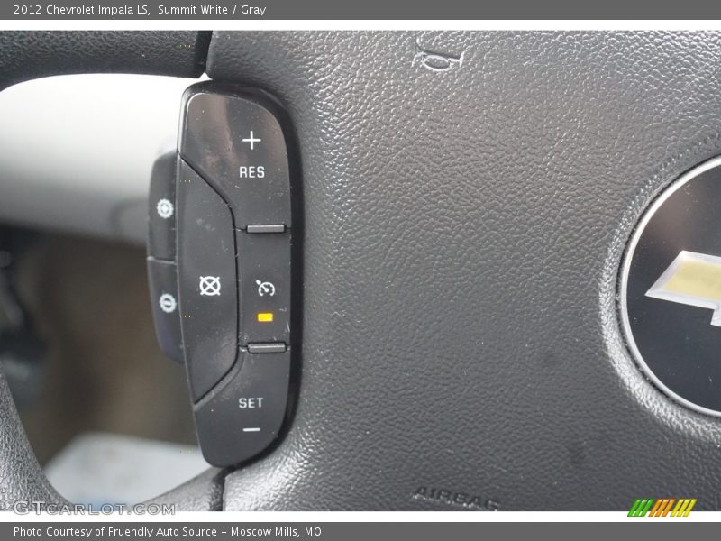 Summit White / Gray 2012 Chevrolet Impala LS