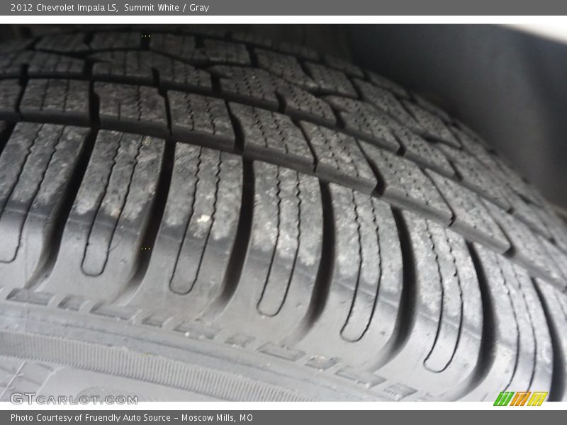 Summit White / Gray 2012 Chevrolet Impala LS