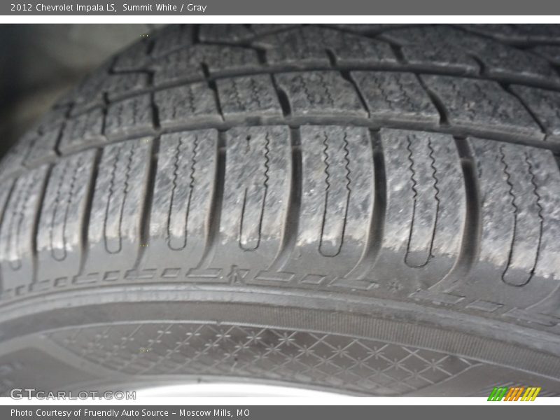 Summit White / Gray 2012 Chevrolet Impala LS