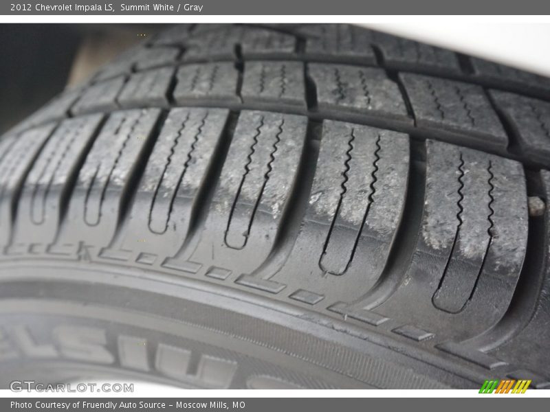 Summit White / Gray 2012 Chevrolet Impala LS