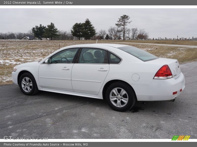 Summit White / Gray 2012 Chevrolet Impala LS