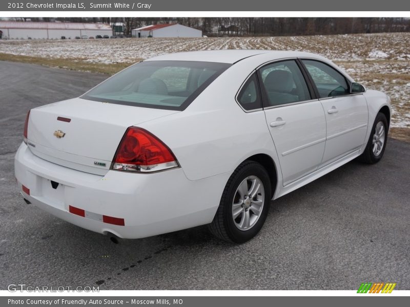 Summit White / Gray 2012 Chevrolet Impala LS