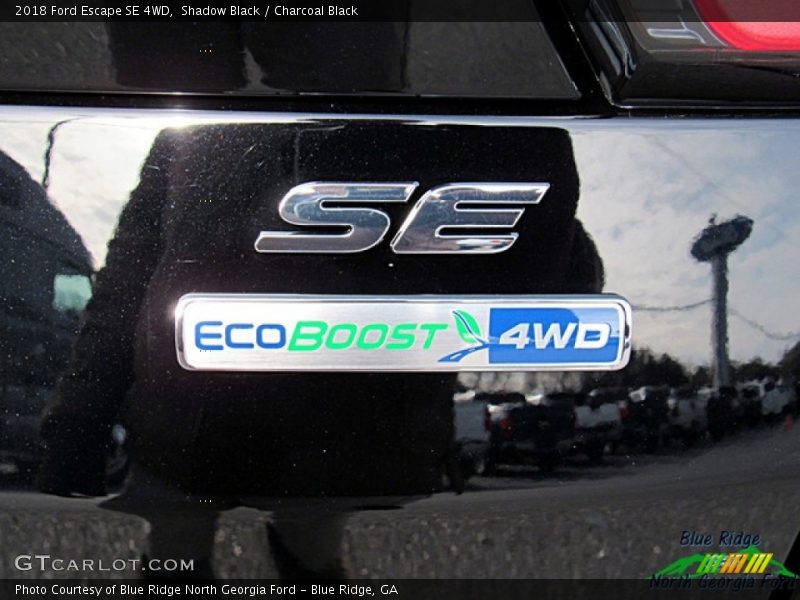 Shadow Black / Charcoal Black 2018 Ford Escape SE 4WD