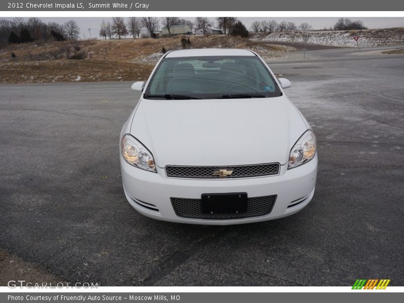 Summit White / Gray 2012 Chevrolet Impala LS