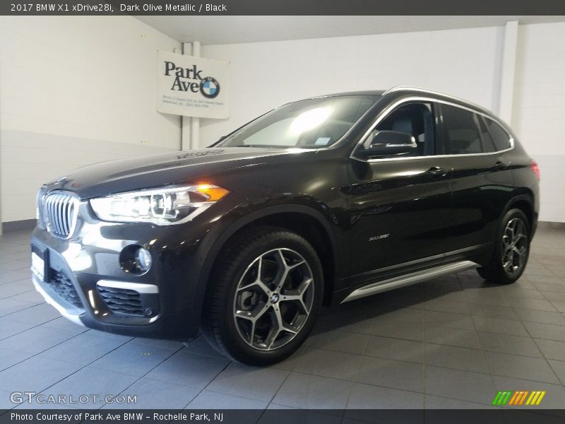 Dark Olive Metallic / Black 2017 BMW X1 xDrive28i