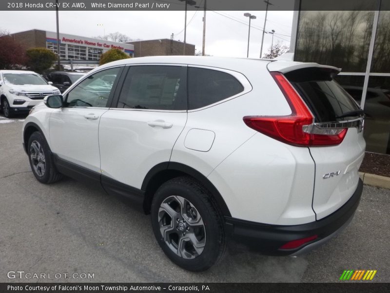 White Diamond Pearl / Ivory 2018 Honda CR-V EX AWD