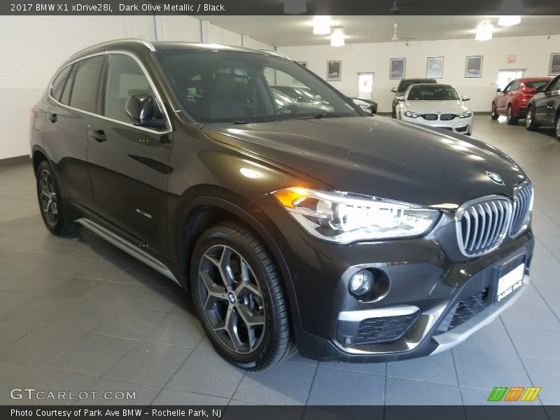 Dark Olive Metallic / Black 2017 BMW X1 xDrive28i