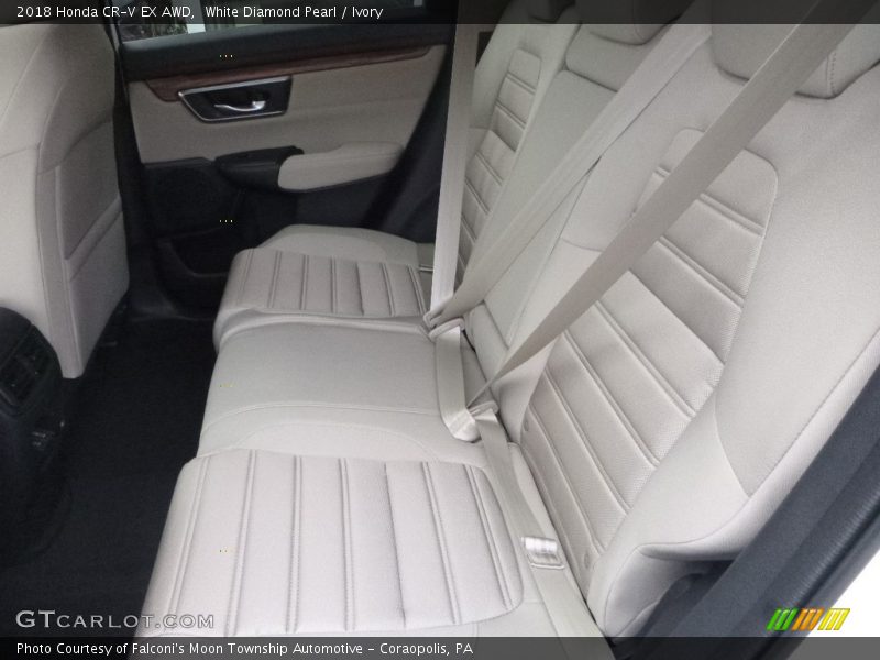 White Diamond Pearl / Ivory 2018 Honda CR-V EX AWD