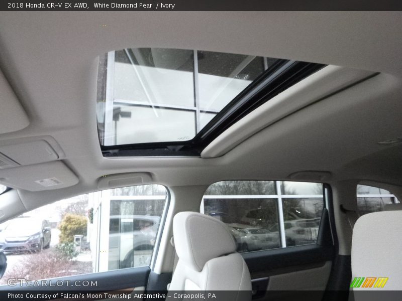 White Diamond Pearl / Ivory 2018 Honda CR-V EX AWD
