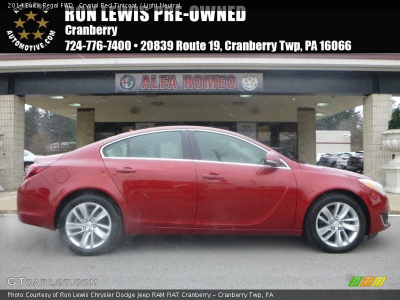 Crystal Red Tintcoat / Light Neutral 2014 Buick Regal FWD