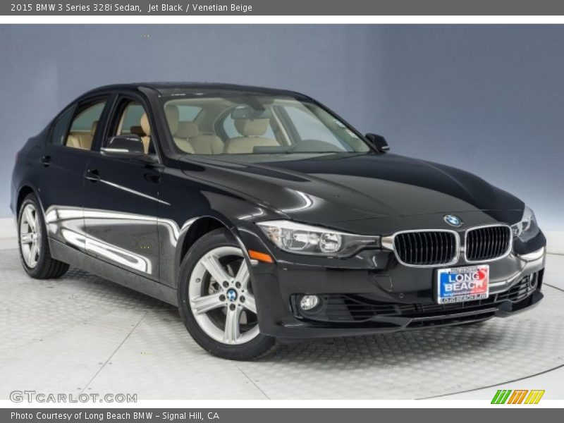 Jet Black / Venetian Beige 2015 BMW 3 Series 328i Sedan