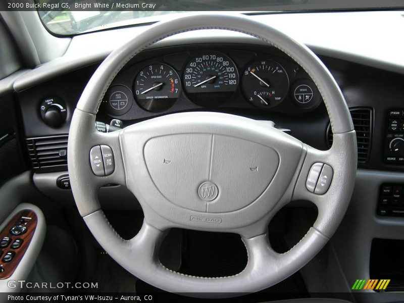 Bright White / Medium Gray 2000 Buick Regal GS