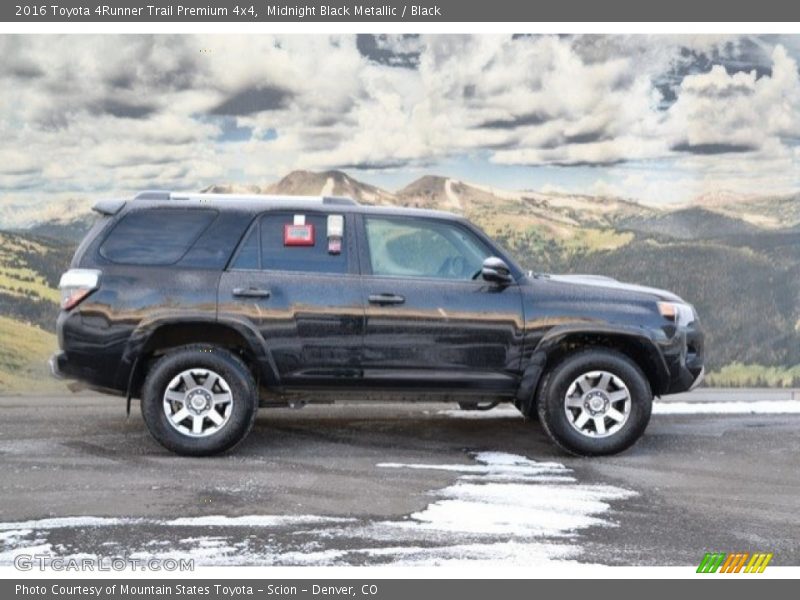 Midnight Black Metallic / Black 2016 Toyota 4Runner Trail Premium 4x4