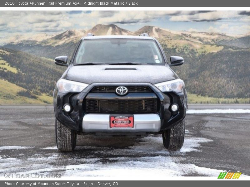 Midnight Black Metallic / Black 2016 Toyota 4Runner Trail Premium 4x4