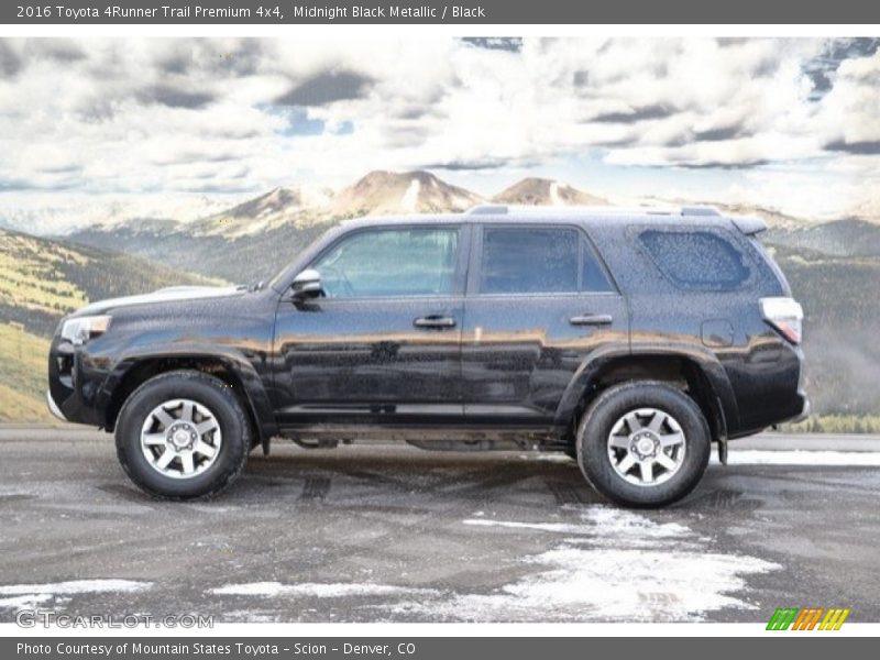 Midnight Black Metallic / Black 2016 Toyota 4Runner Trail Premium 4x4
