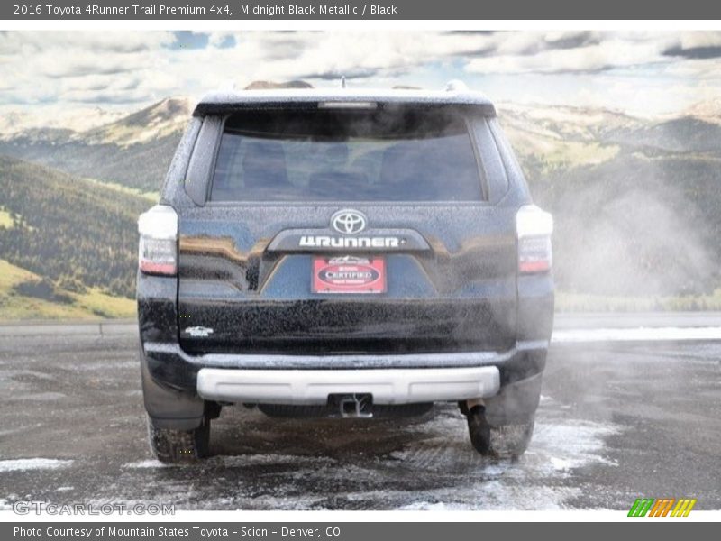 Midnight Black Metallic / Black 2016 Toyota 4Runner Trail Premium 4x4