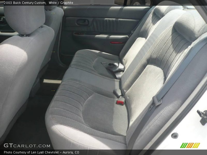 White / Graphite 2003 Buick Century Custom