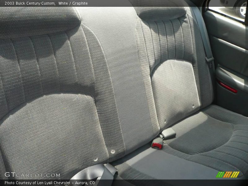 White / Graphite 2003 Buick Century Custom