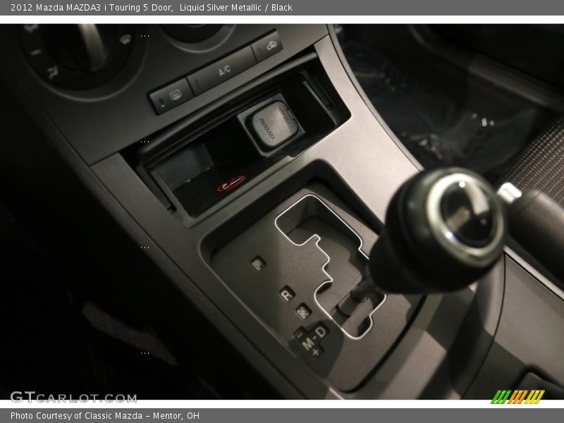 Liquid Silver Metallic / Black 2012 Mazda MAZDA3 i Touring 5 Door
