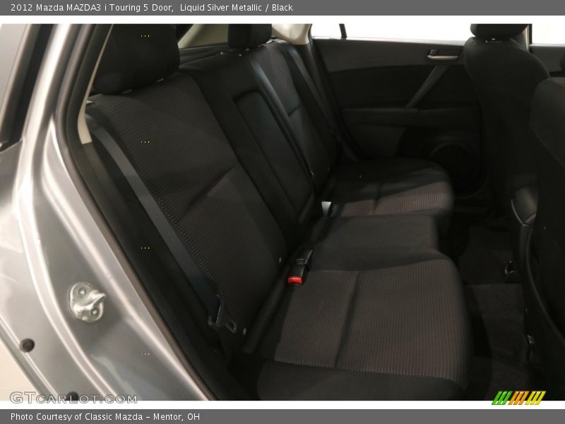 Liquid Silver Metallic / Black 2012 Mazda MAZDA3 i Touring 5 Door